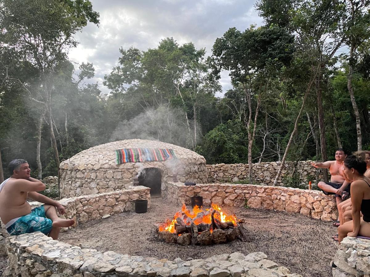 Glamping Bunga Lotus Hotel Tulum Bagian luar foto