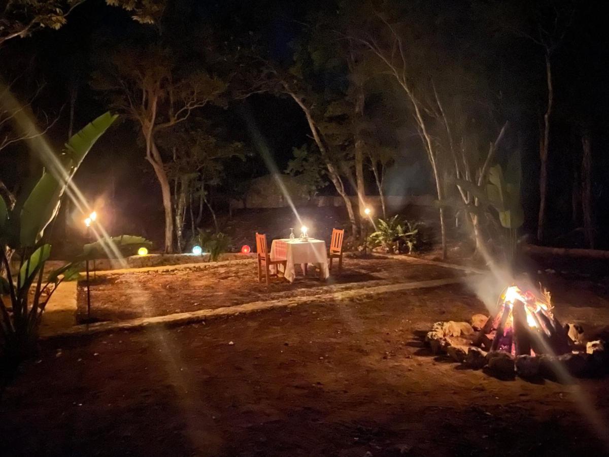 Glamping Bunga Lotus Hotel Tulum Bagian luar foto