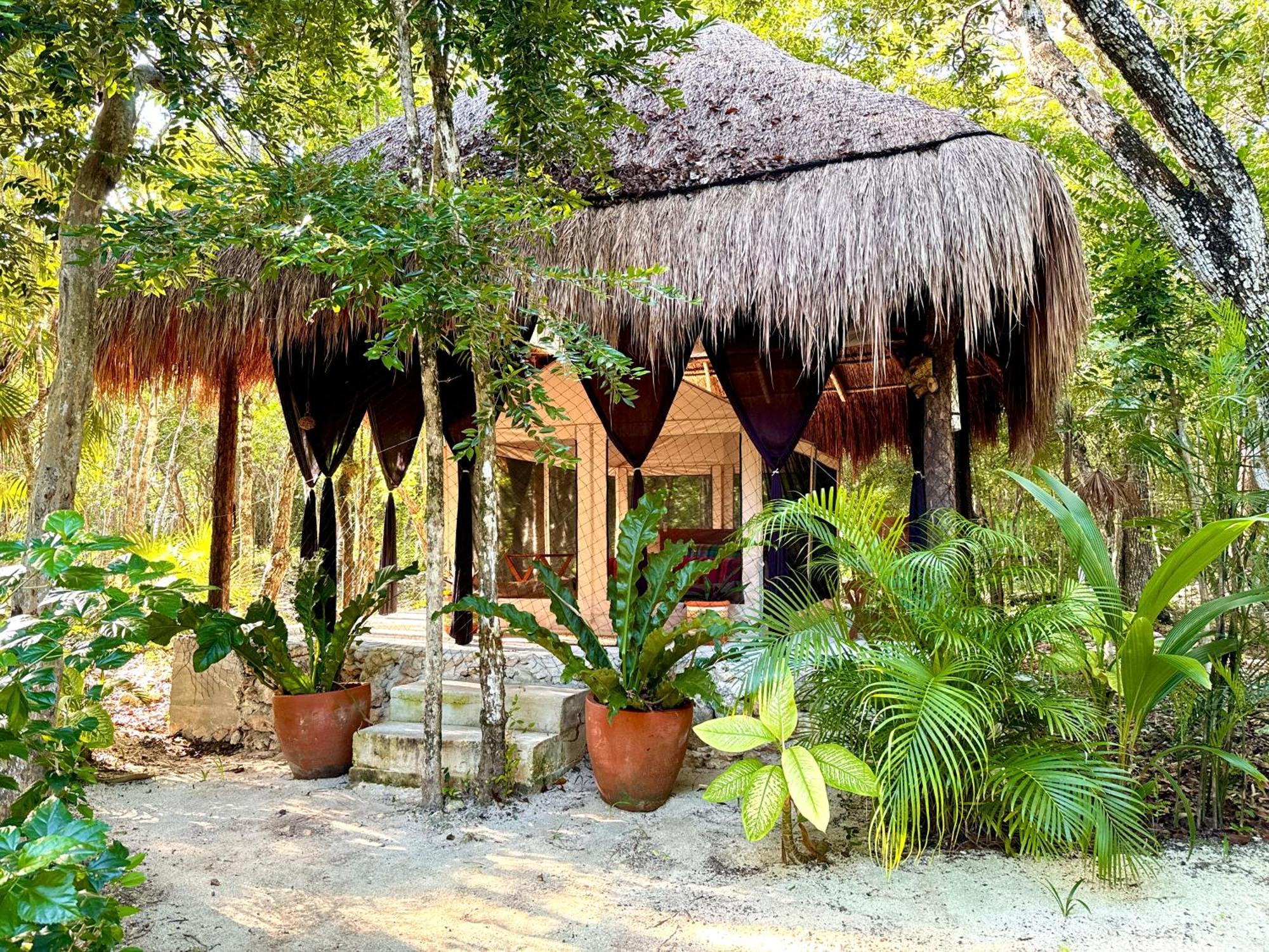 Glamping Bunga Lotus Hotel Tulum Bagian luar foto