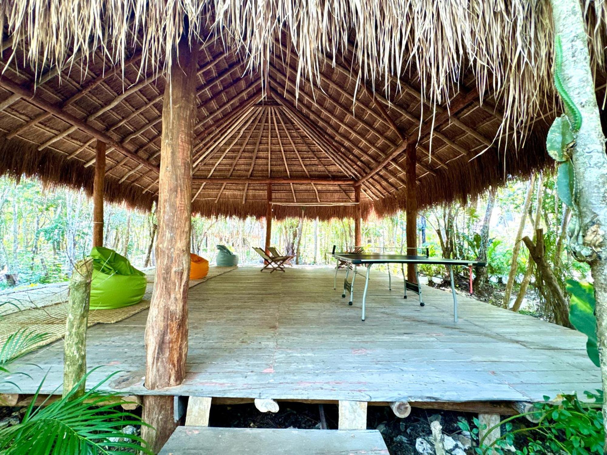 Glamping Bunga Lotus Hotel Tulum Bagian luar foto