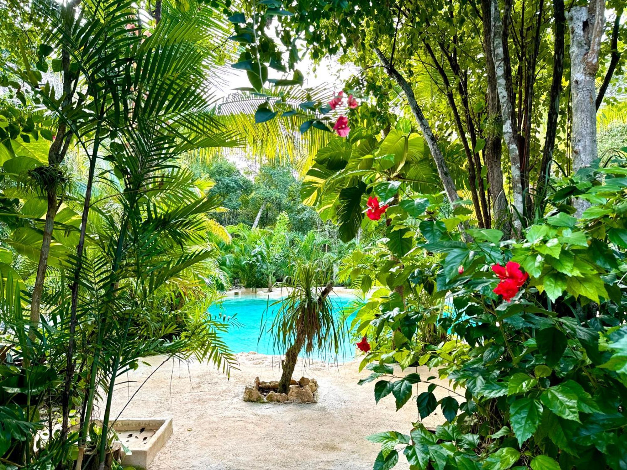 Glamping Bunga Lotus Hotel Tulum Bagian luar foto