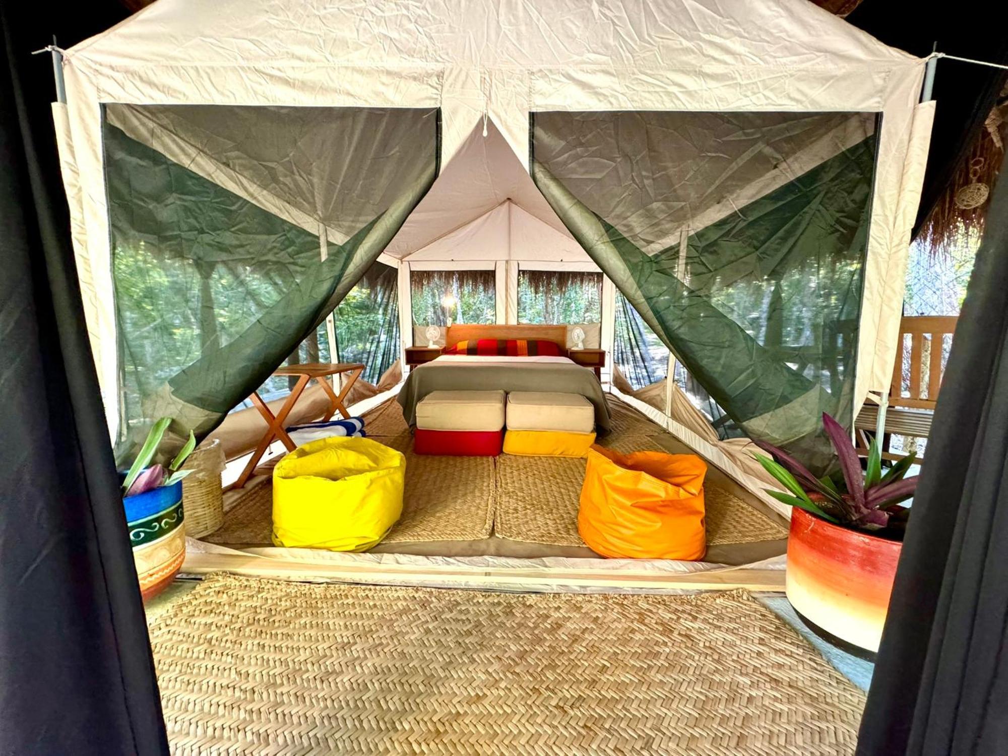 Glamping Bunga Lotus Hotel Tulum Bagian luar foto